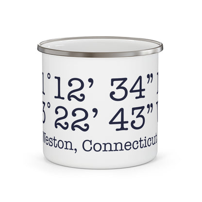 Weston Coordinates Enamel Camping Mug