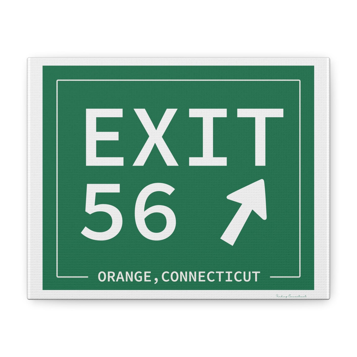 Vintage Exit 56 WCP Sign Matte Canvas, Stretched, 1.25"