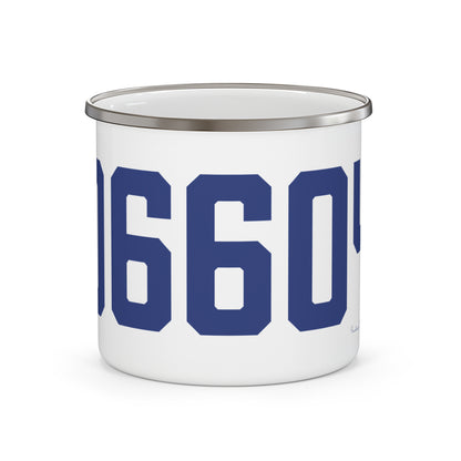 06605 Bridgeport Connecticut Zip Code Enamel Camping Mug