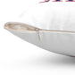 203 Bethany Red White & Blue Spun Polyester Square Pillow