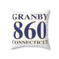 Granby 860 Connecticut Polyester Square Pillow