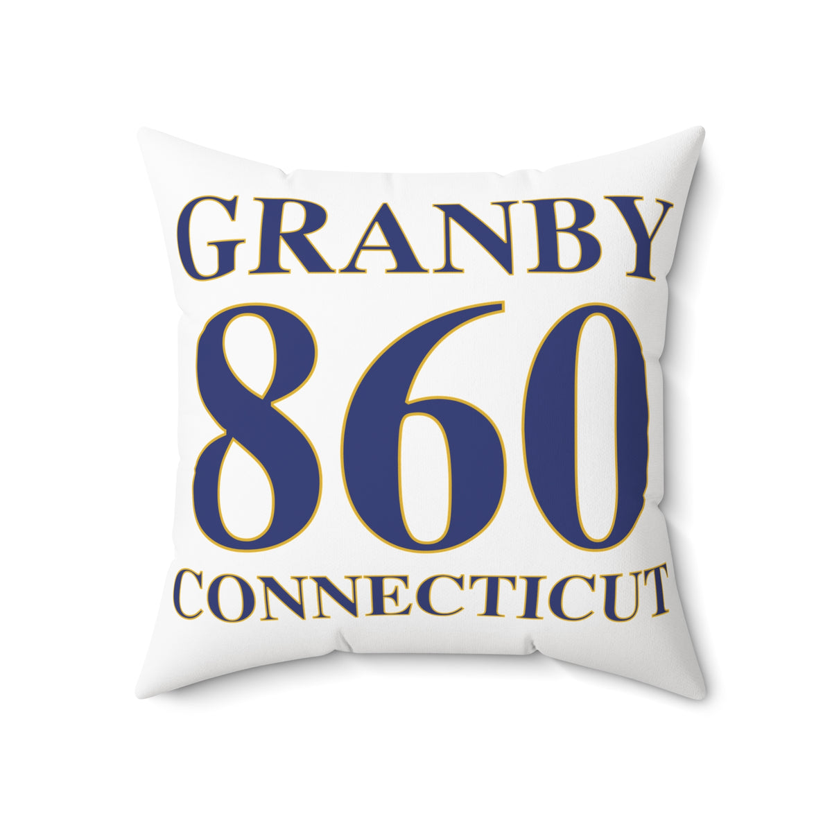 Granby 860 Connecticut Polyester Square Pillow