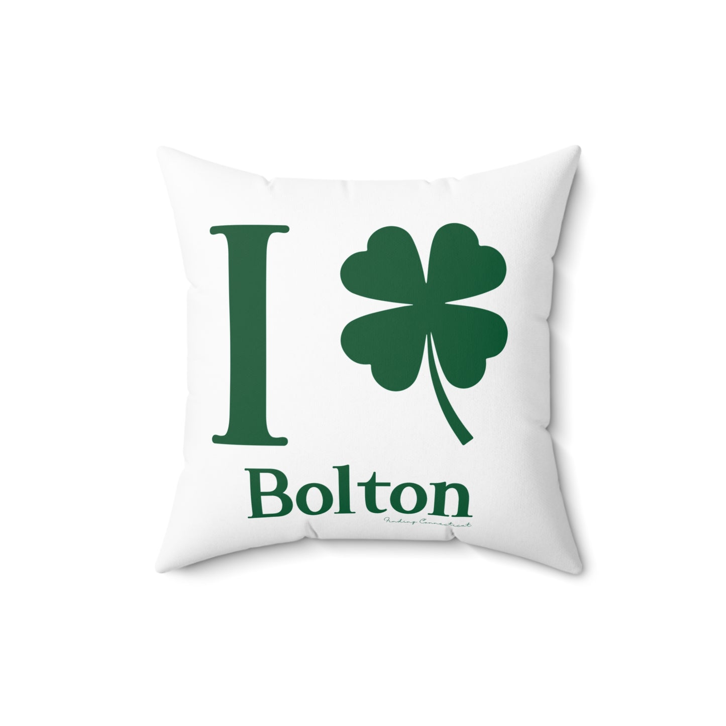 I Clover Bolton Spun Polyester Square Pillow