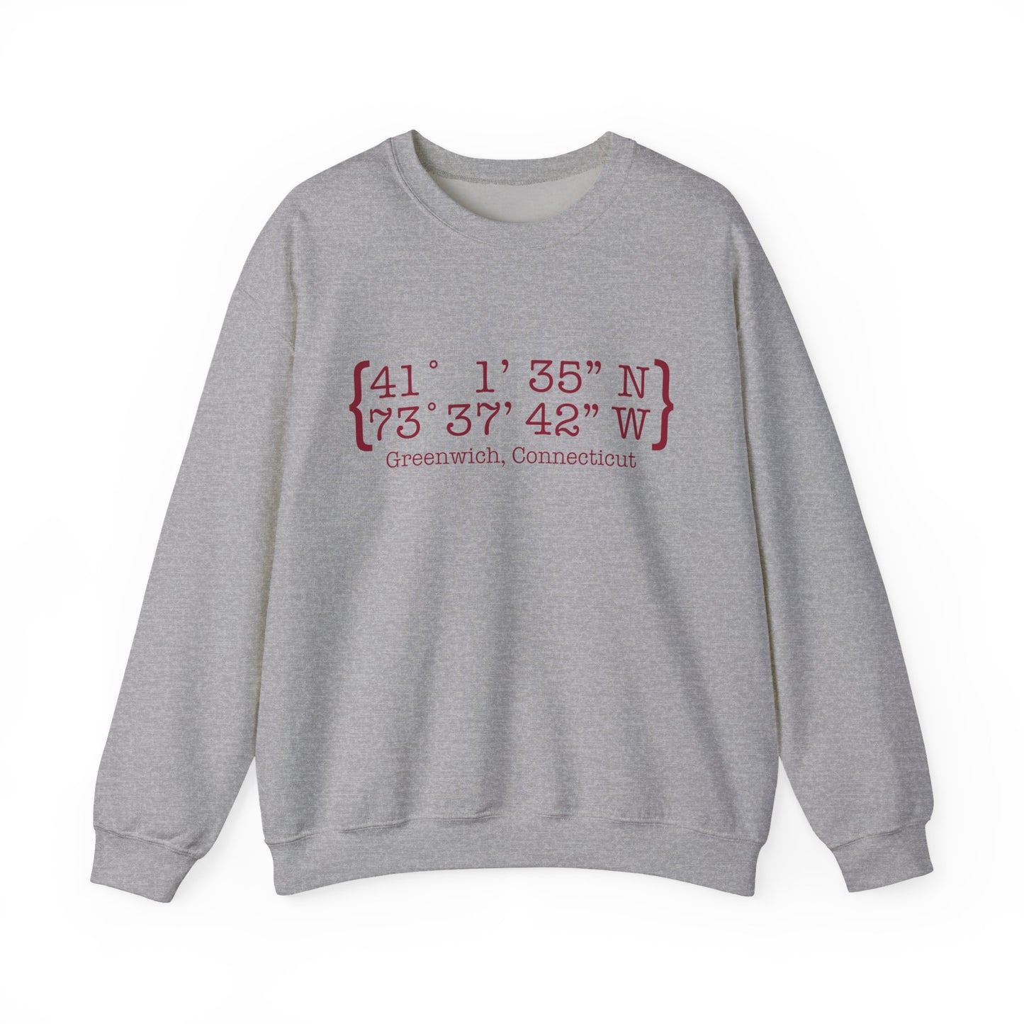 Greenwich Coordinates Unisex Heavy Blend™ Crewneck Sweatshirt