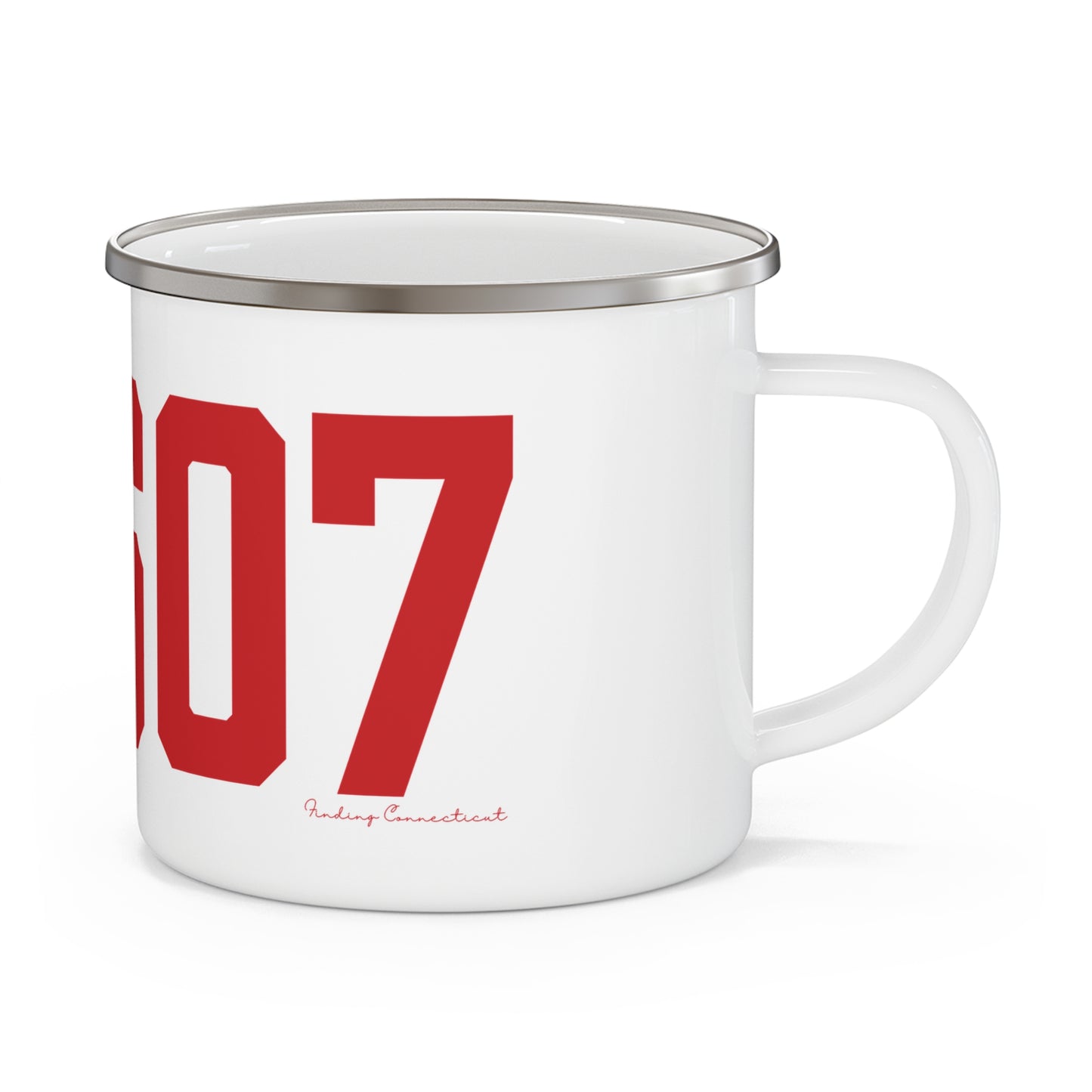 06607 Bridgeport Connecticut Zip Code Enamel Camping Mug