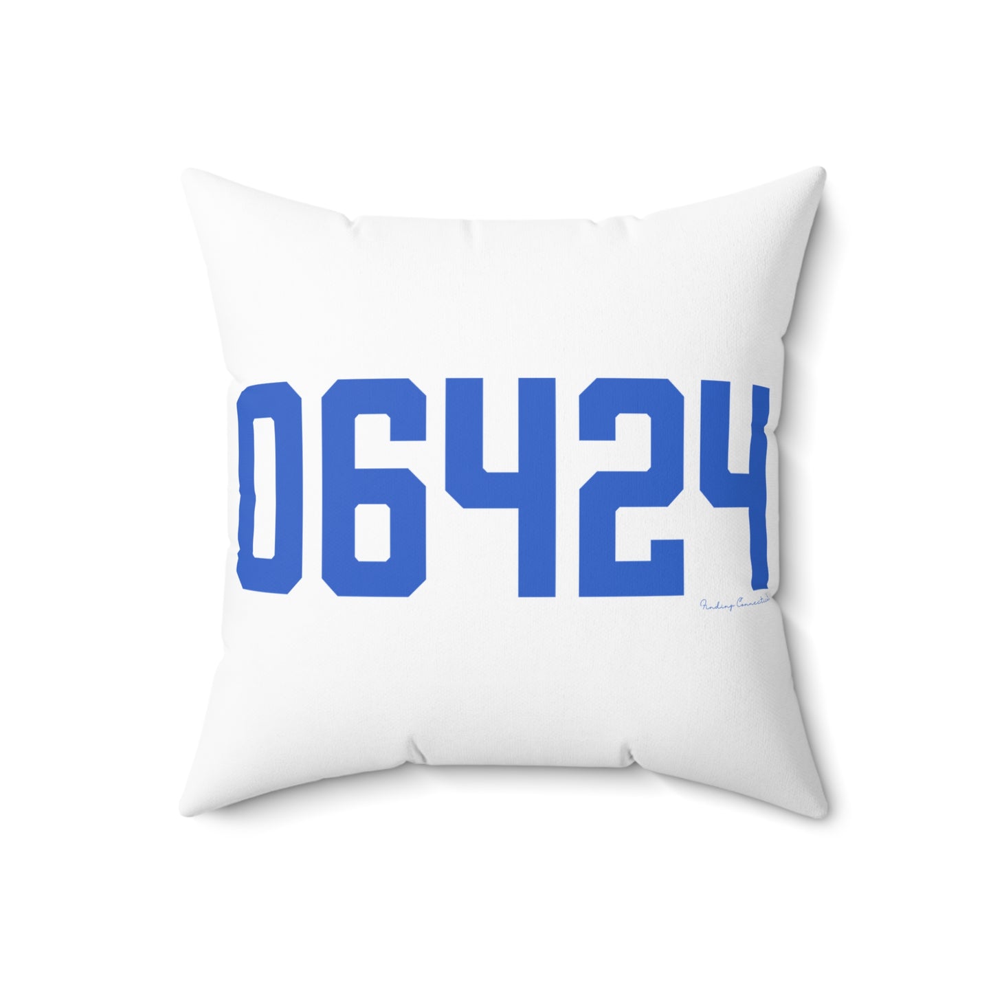 06464 East Hampton Connecticut Zip Code Spun Polyester Square Pillow