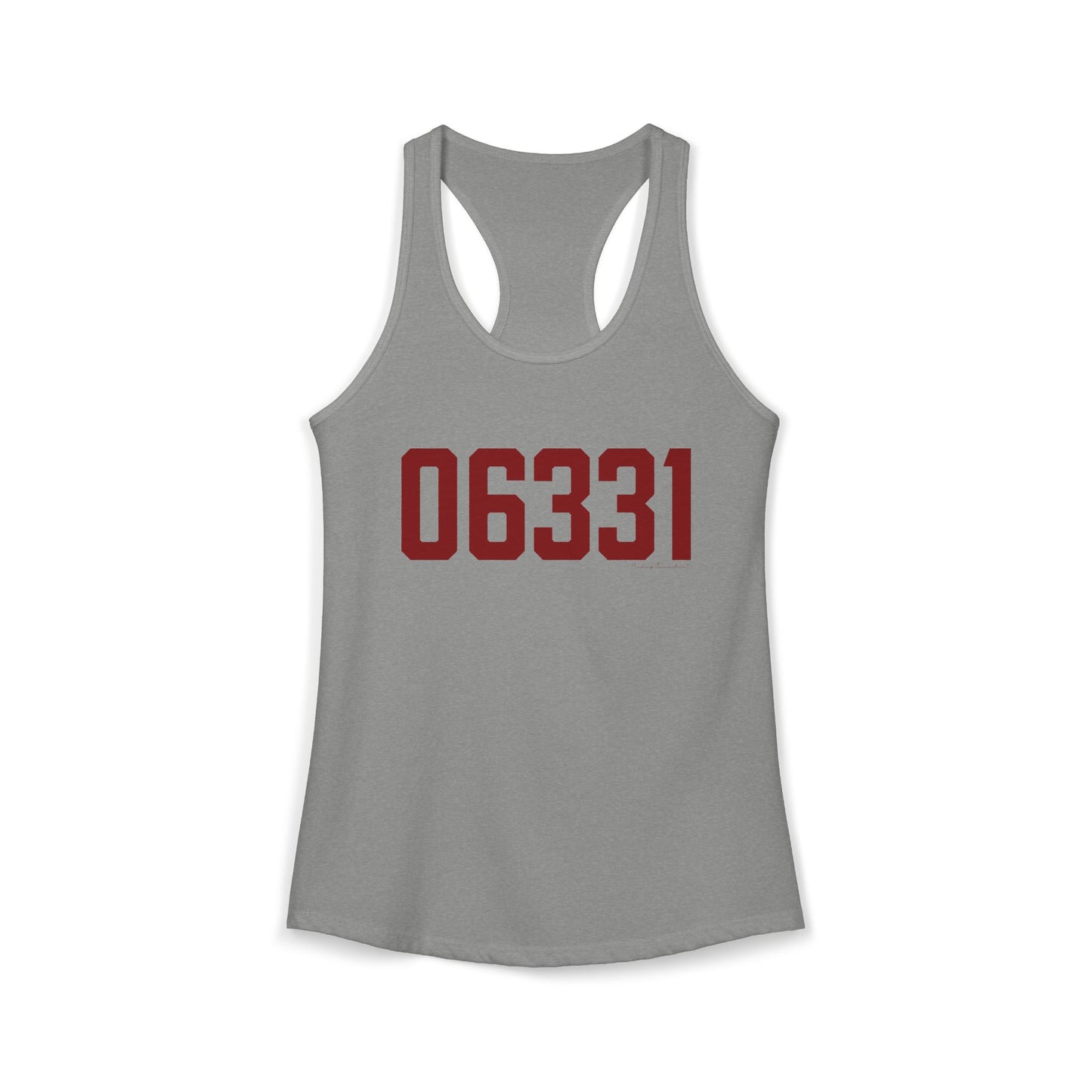 06331 Canterbury Connecticut Zip Code Women's Ideal Racerback Tank Top