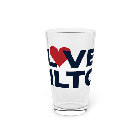 Love Wilton Pint Glass, 16oz