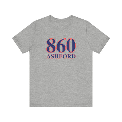 860 Ashford Red White & Blue Unisex Jersey Short Sleeve T-Shirts