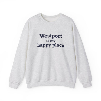 Westport Is My Happy Place Unisex Heavy Blend™ Crewneck Sweatshirt