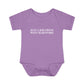 Just a kid from West Hartford Infant Baby Rib Bodysuit