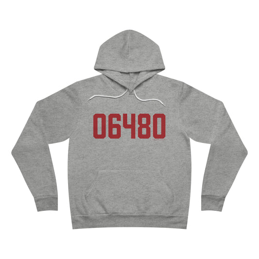 06480 Portland Connecticut Zip Code Unisex Sponge Fleece Pullover Hoodie