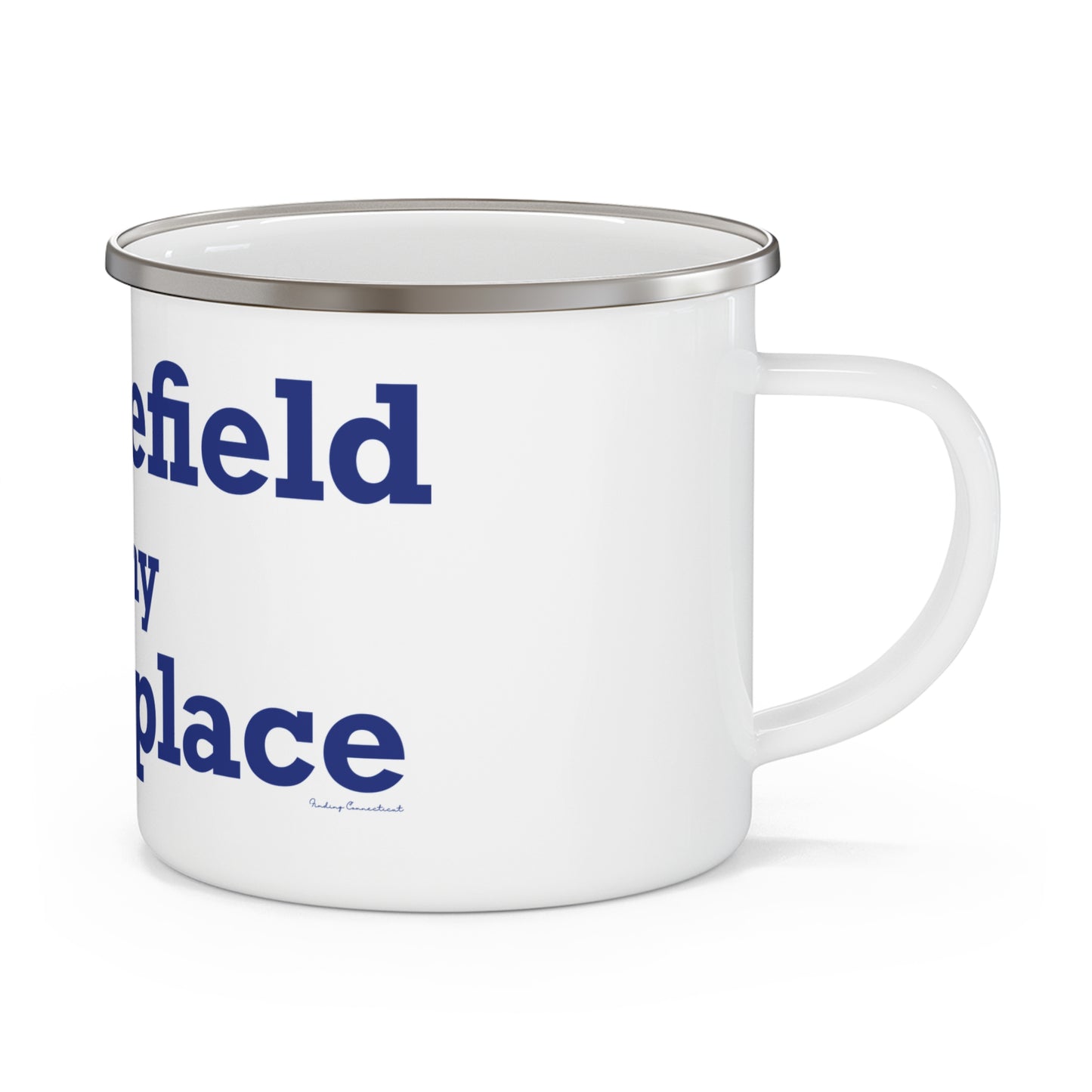 Middlefield is My Happy Place Enamel Camping Mug