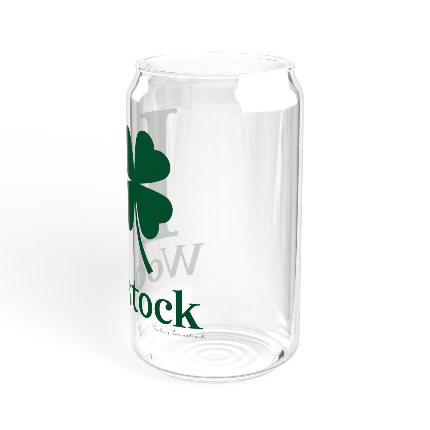 I Clover Woodstock Sipper Glass, 16oz