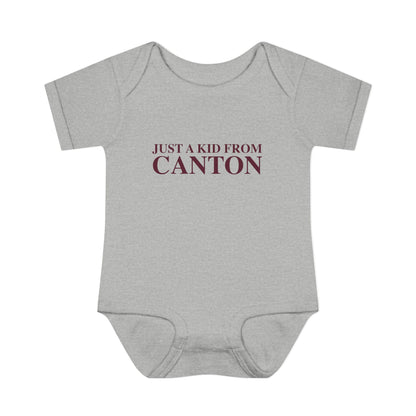 Just a kid from Canton Infant Baby Rib Bodysuit