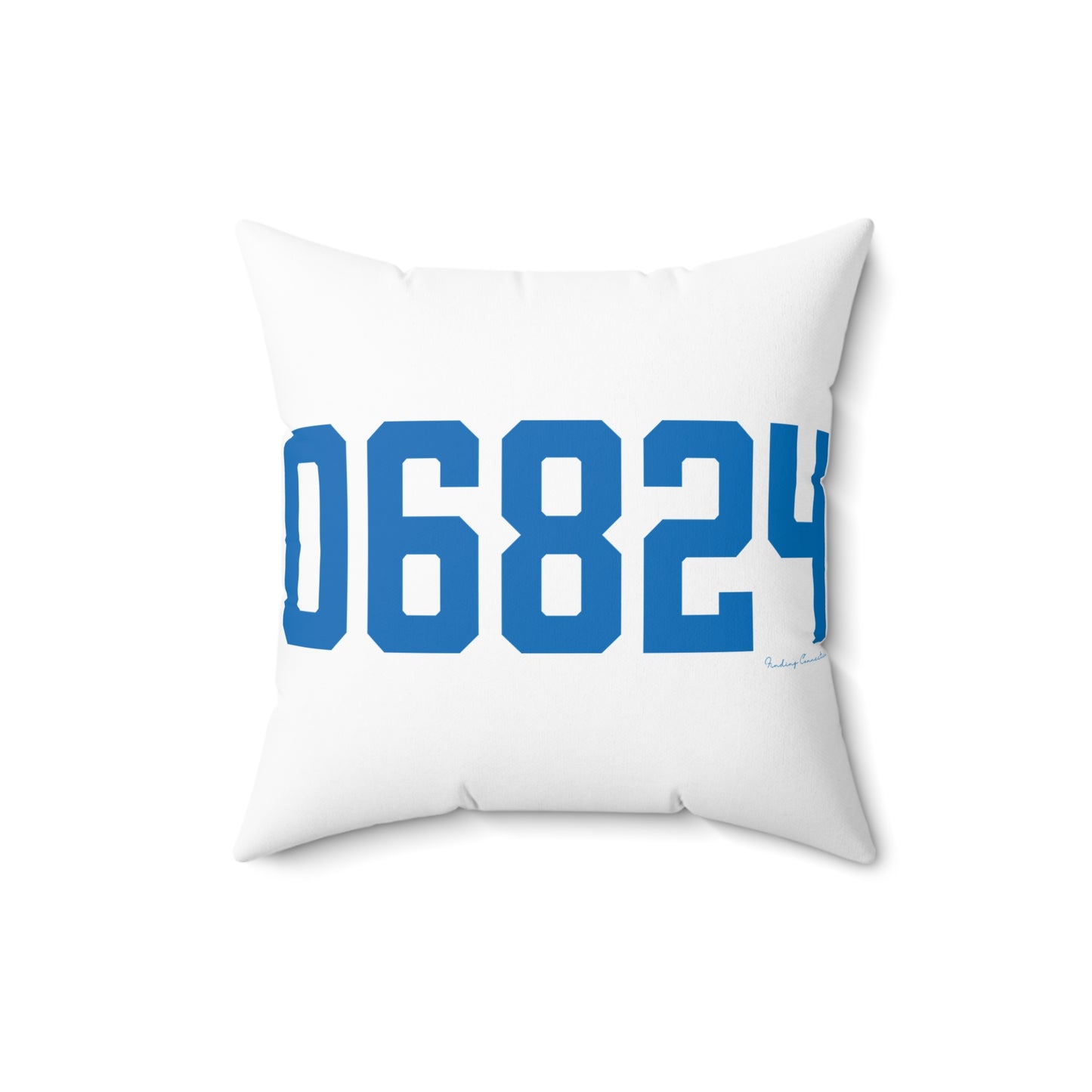 06824 Fairfield Connecticut Zip Code Spun Polyester Square Pillow