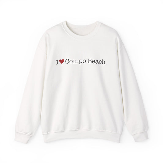 I Heart Compo Beach. Unisex Heavy Blend™ Crewneck Sweatshirt