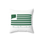 Norwalk Connecticut St. Patrick's Day Flag Spun Polyester Square Pillow
