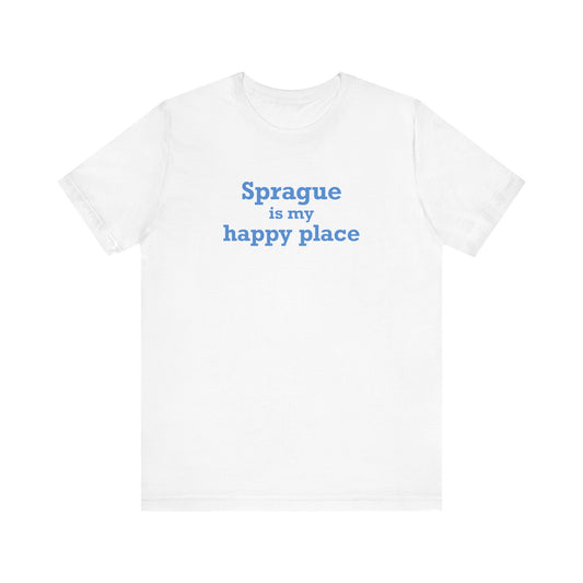 Sprague is My Happy Place Unisex Jersey Short Sleeve T-Shirt