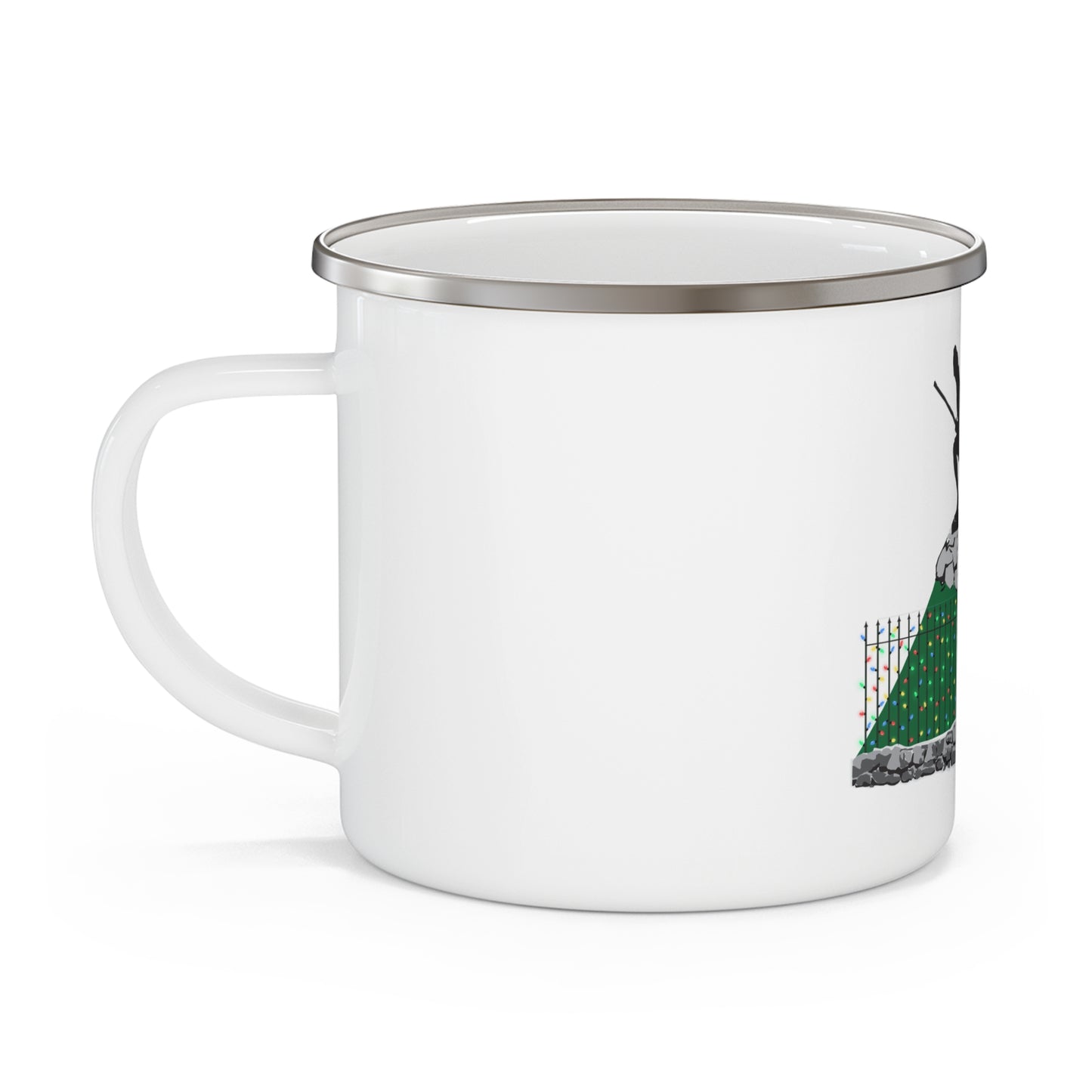 Minuteman Holiday Lights  Enamel Camping Mug