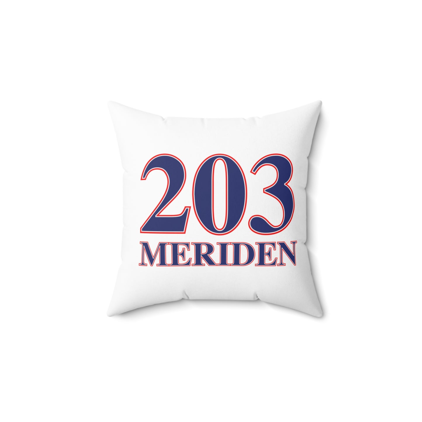 203 Meriden Red White & Blue Spun Polyester Square Pillow