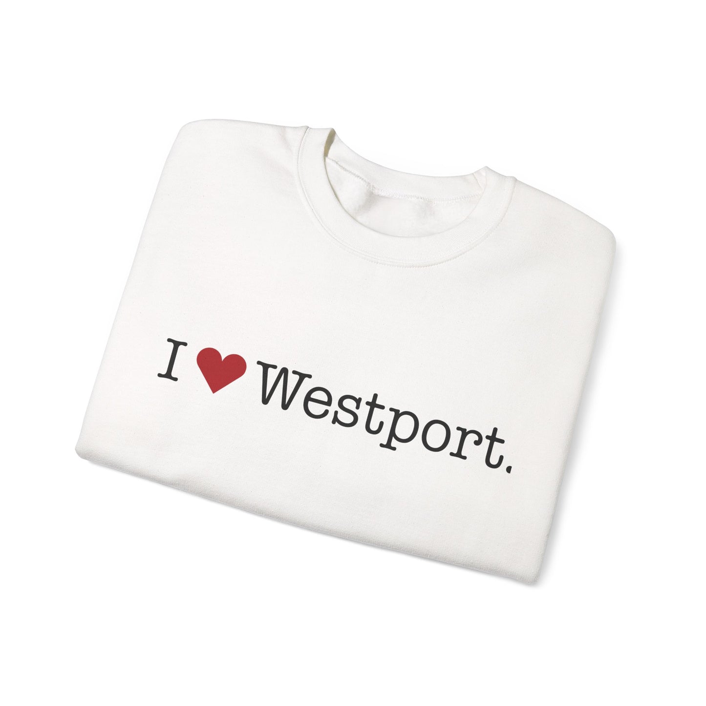 I Heart Westport. Unisex Heavy Blend™ Crewneck Sweatshirt