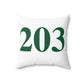 203 Spun Polyester Square Pillow Lucky Green – St. Patrick’s Day