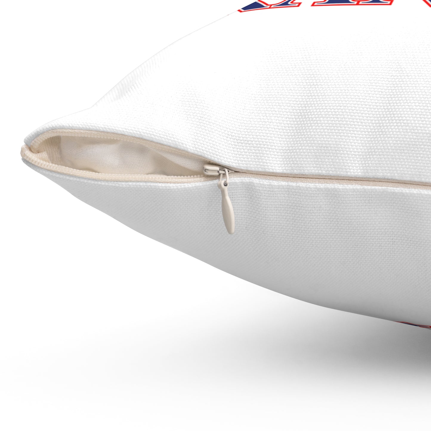 203 Branford Red White & BlueSpun Polyester Square Pillow