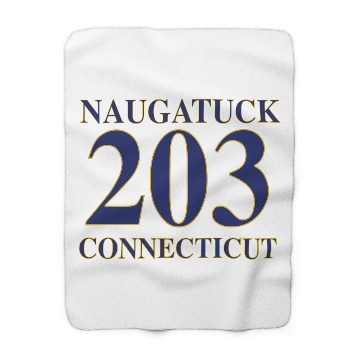 Naugatuck 203 Connecticut Sherpa Fleece Blanket