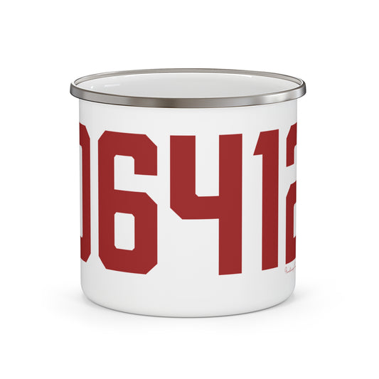 06412 Chester Connecticut Zip Code Enamel Camping Mug