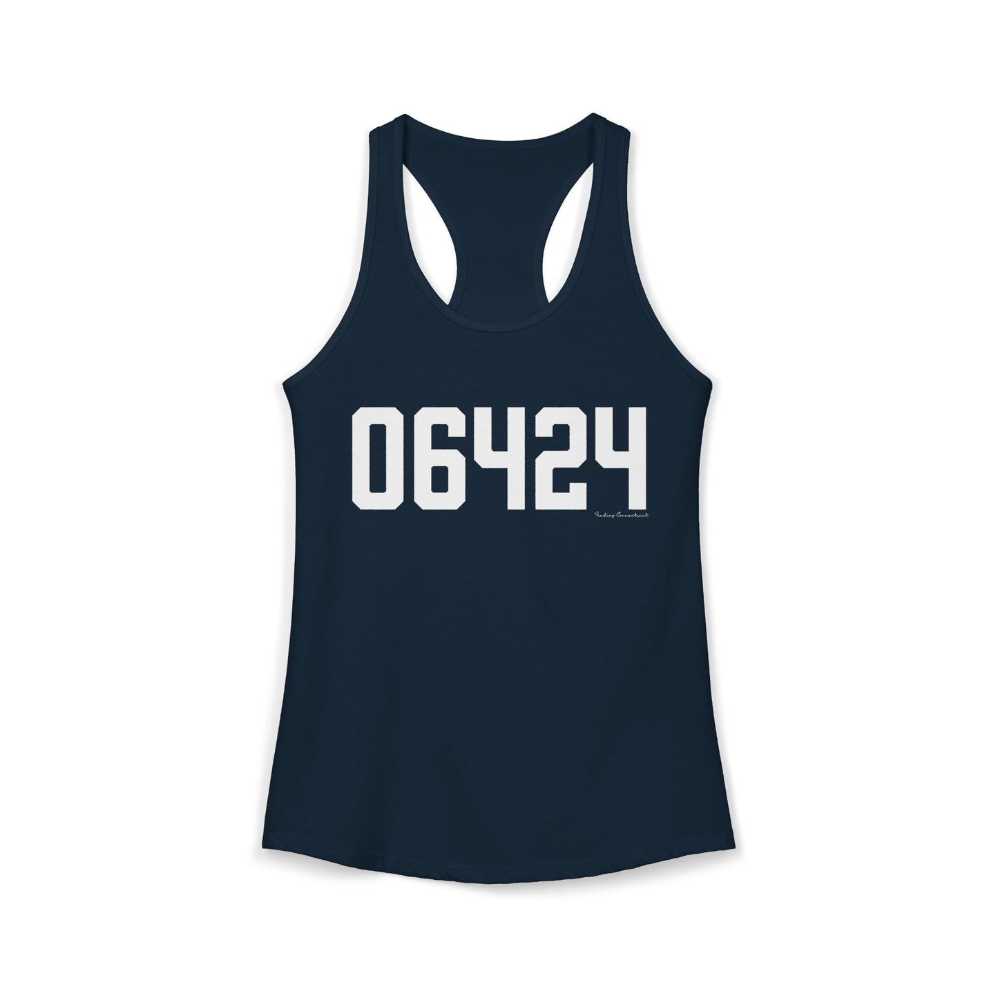 06464 East Hampton CT Zip Code Women's Ideal Racerback Tank Top