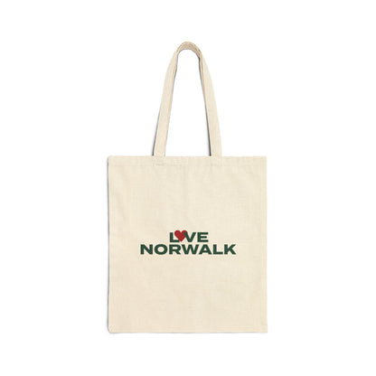 Love Norwalk Cotton Canvas Tote Bag