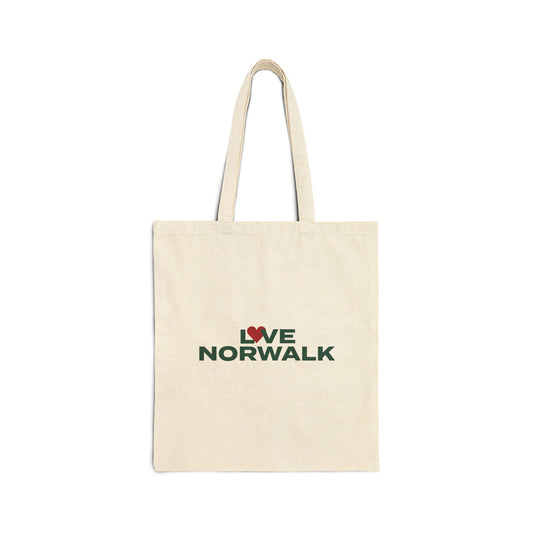 Love Norwalk Cotton Canvas Tote Bag