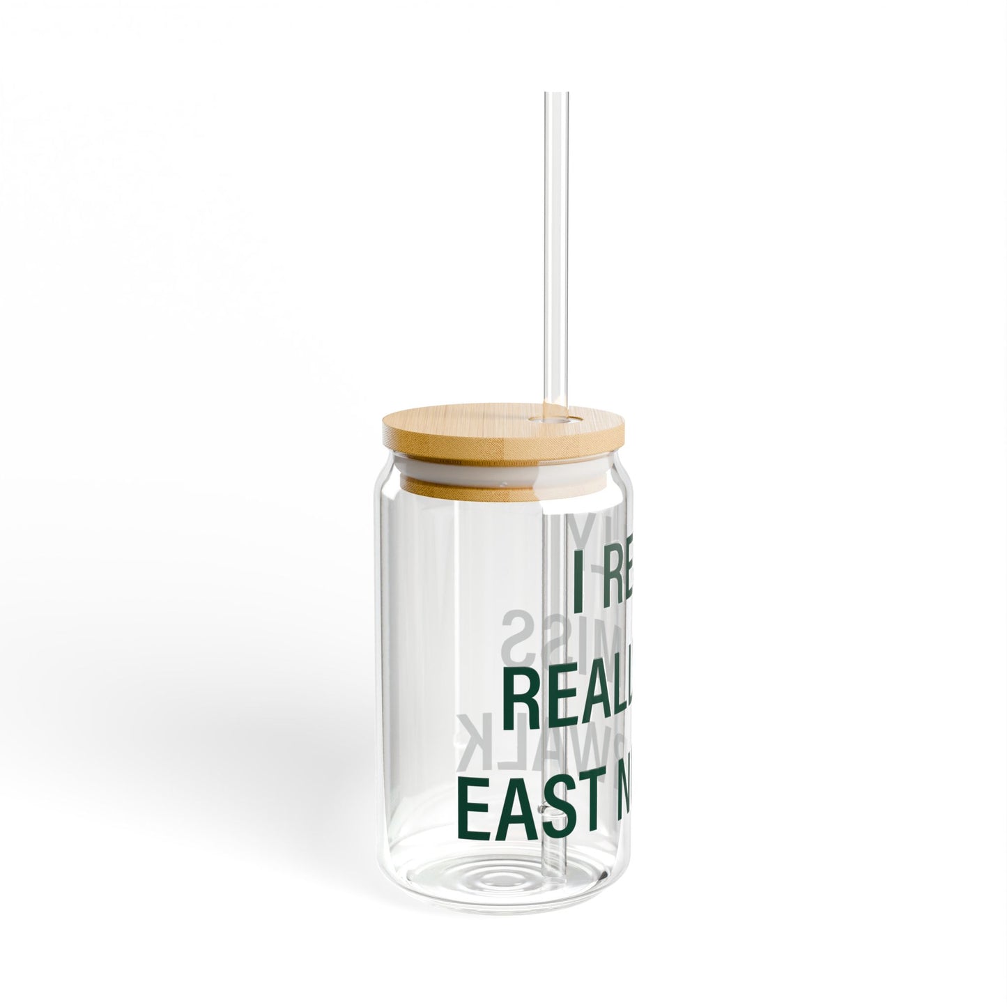 I Really Really Miss East Norwalk Sipper Glass, 16oz