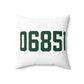06851 Norwalk Connecticut Zip Code Spun Polyester Square Pillow