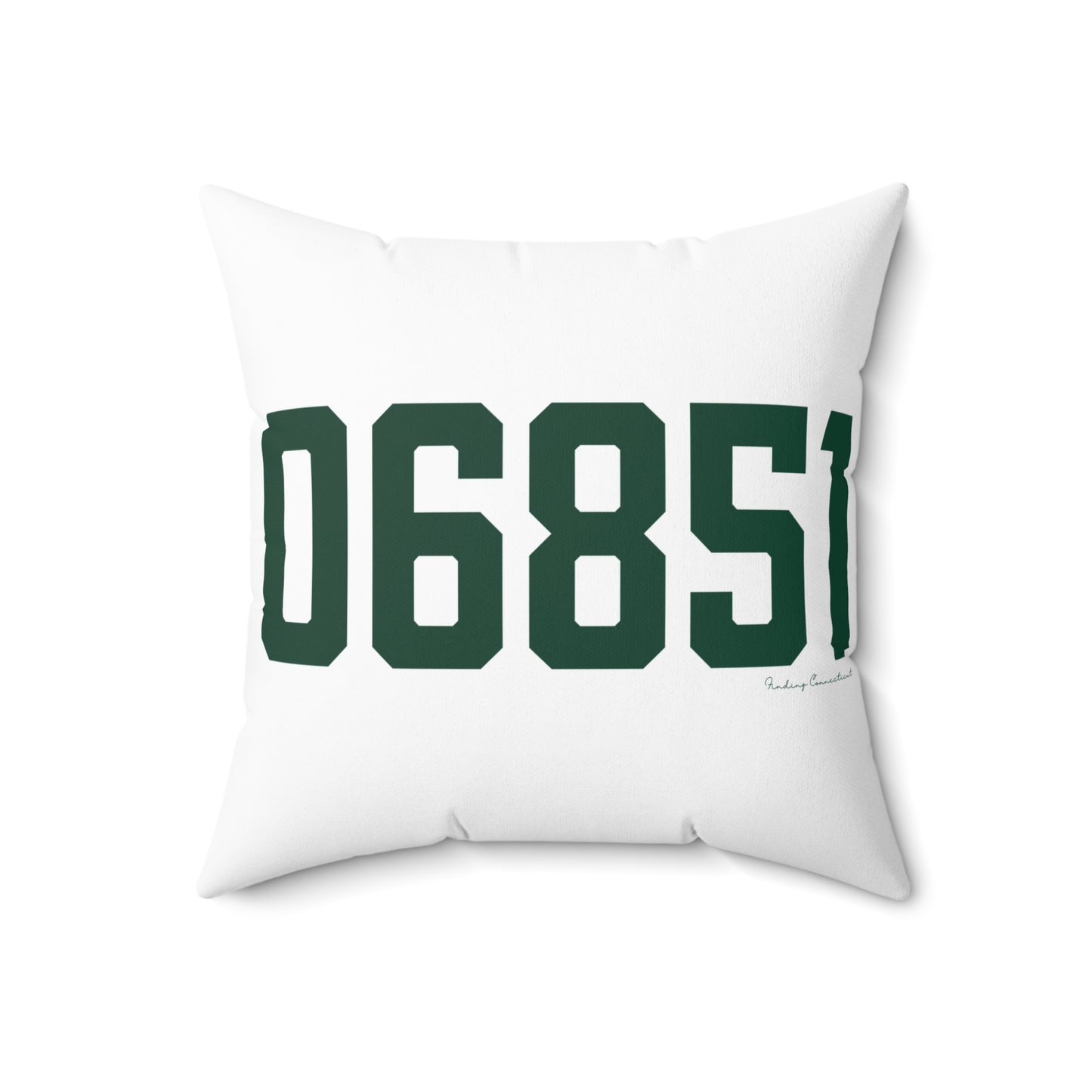 06851 Norwalk Connecticut Zip Code Spun Polyester Square Pillow