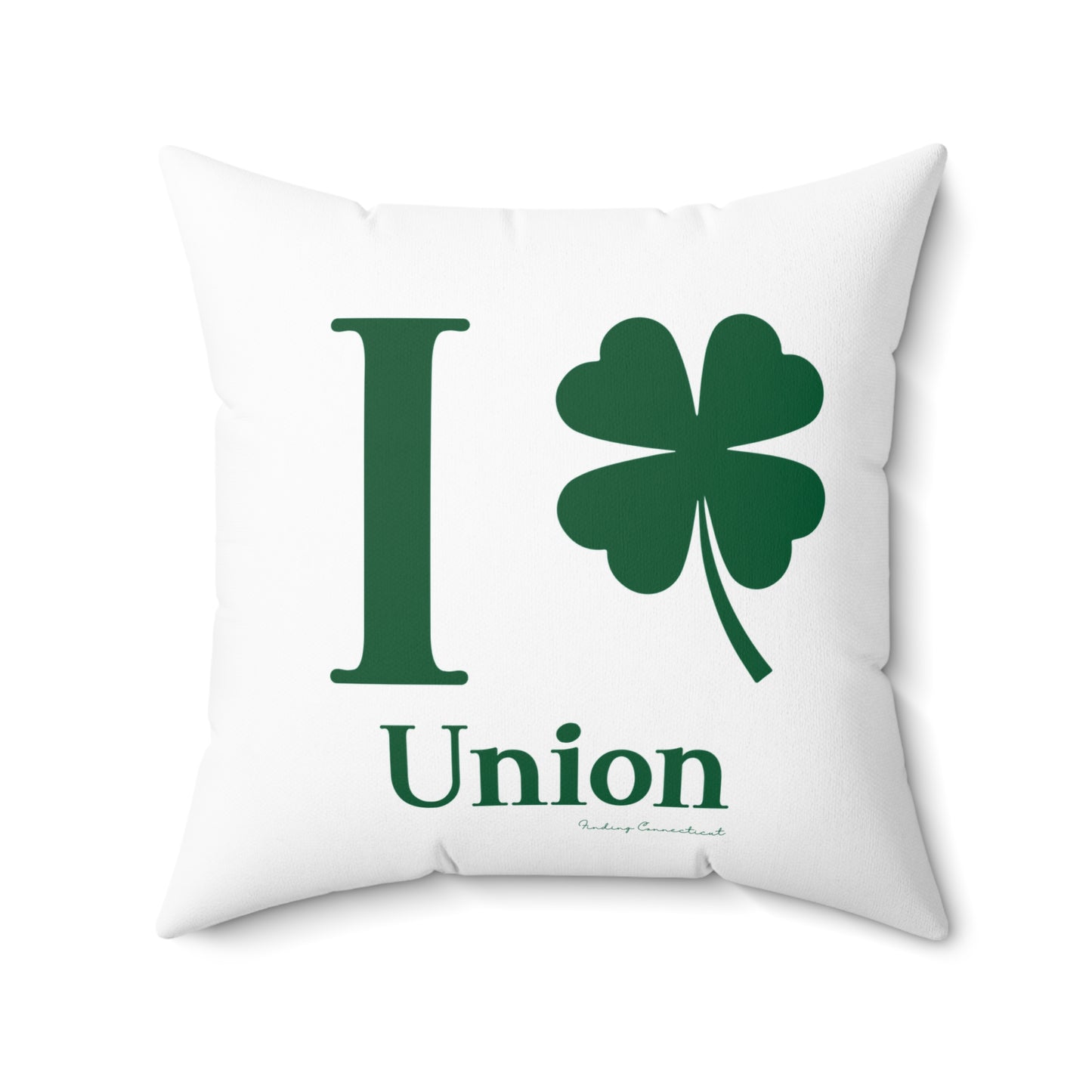I Clover Union Spun Polyester Square Pillow