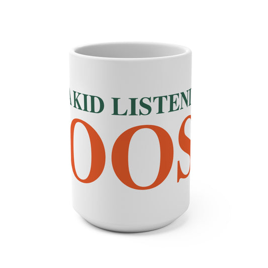 Just a kid listening to Goose - Orange & Green Mug 15oz