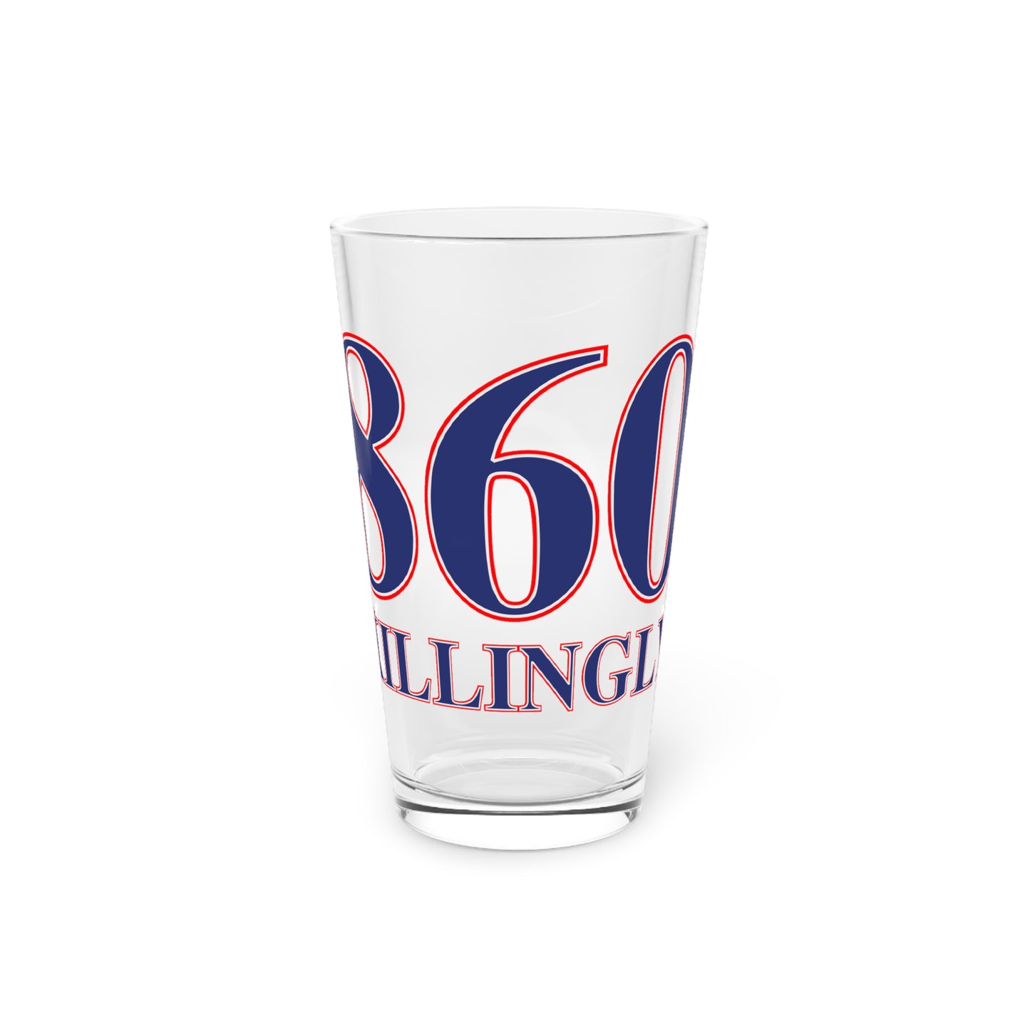 860 Killingly Red, White & Blue Pint Glass, 16oz