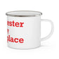 Manchester is My Happy Place Enamel Camping Mug