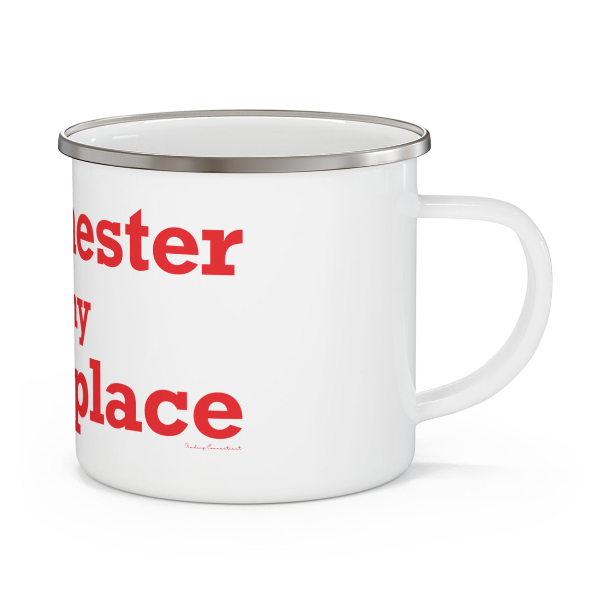 Manchester is My Happy Place Enamel Camping Mug