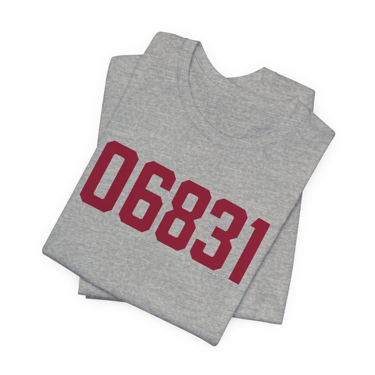 06831 - Greenwich Connecticut Zip Code Unisex Jersey Short Sleeve T-Shirt