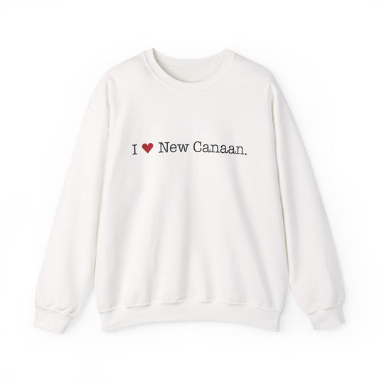 I Heart New Canaan. Unisex Heavy Blend™ Crewneck Sweatshirt