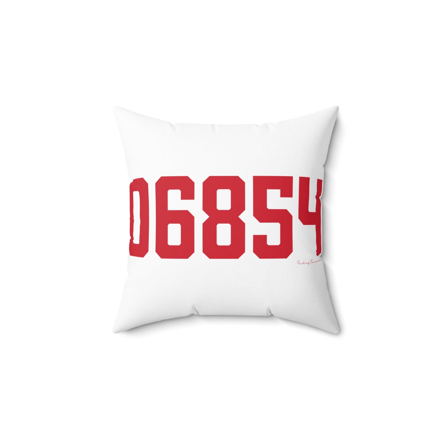 06854 Norwalk Connecticut Zip Code Spun Polyester Square Pillow
