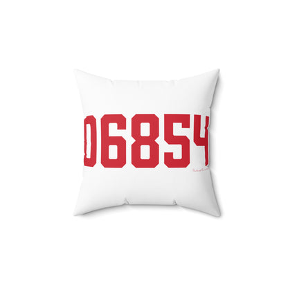 06854 Norwalk Connecticut Zip Code Spun Polyester Square Pillow