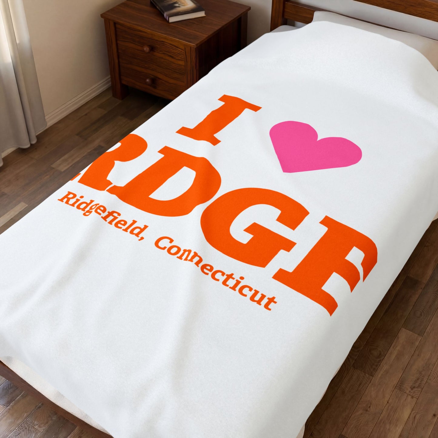 I Heart RDGF Velveteen Plush Blanket