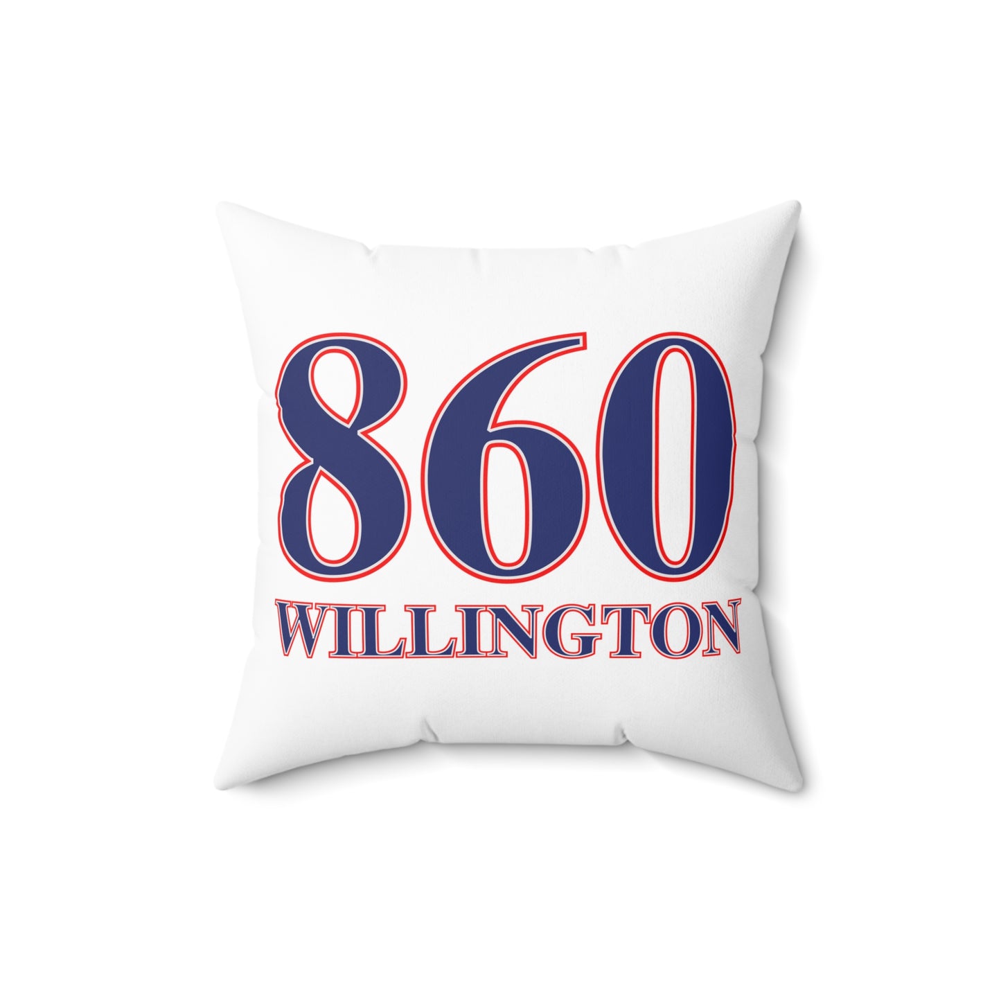 860 Willington, Red, White & Blue  Spun Polyester Square Pillow