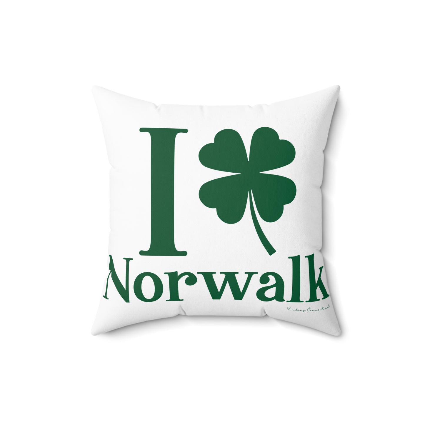 I Clover Norwalk Spun Polyester Square Pillow