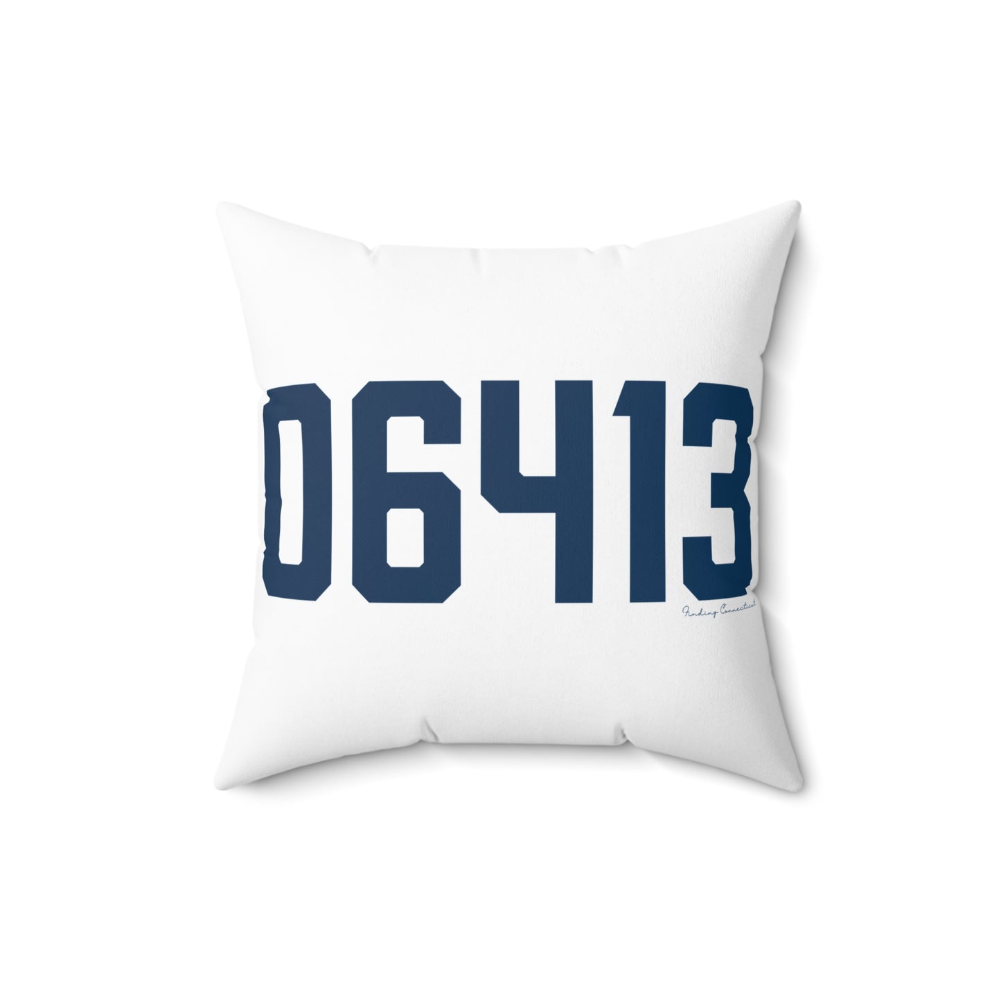 06413 Clinton Connecticut Zip Code Spun Polyester Square Pillow