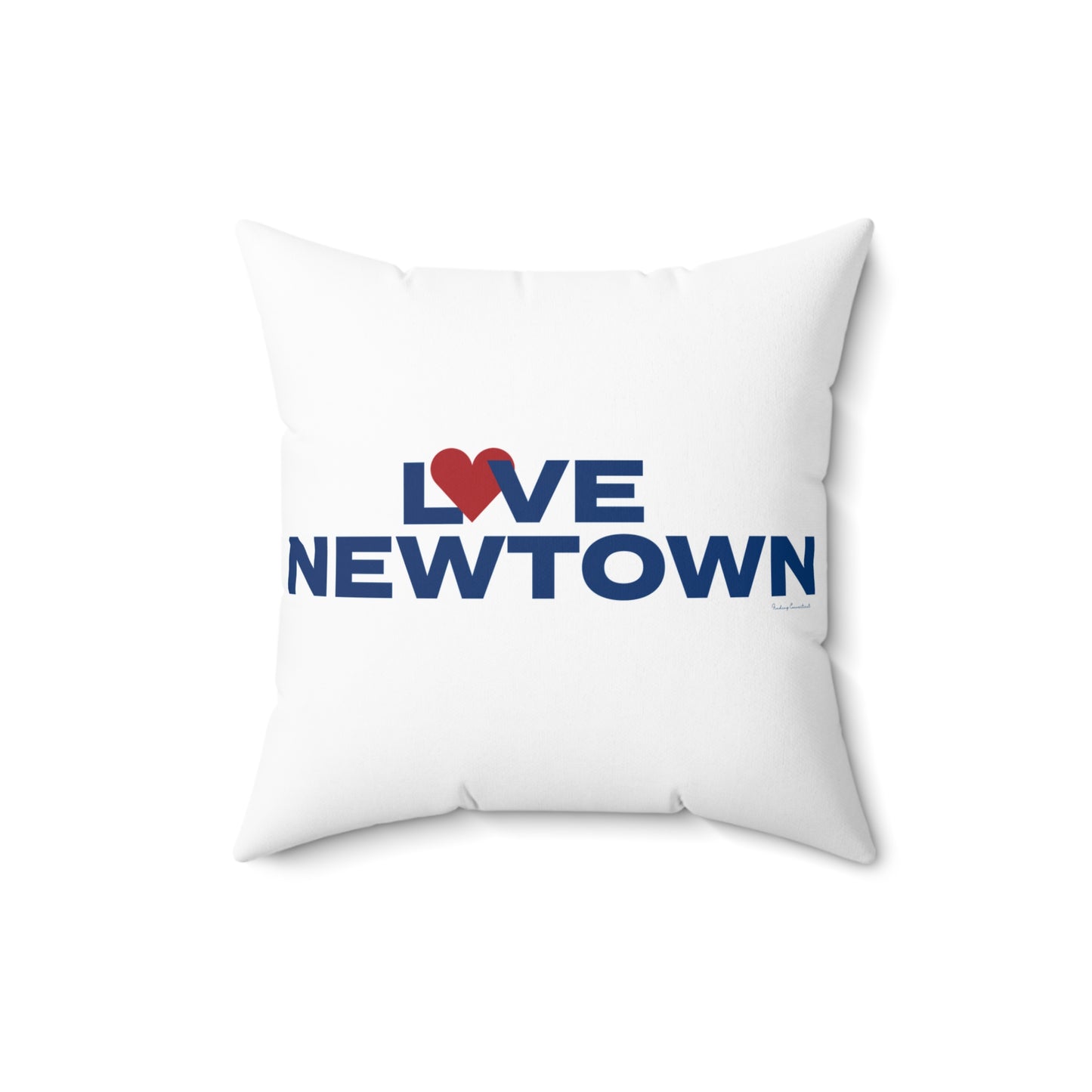 Love Newtown Spun Polyester Square Pillow